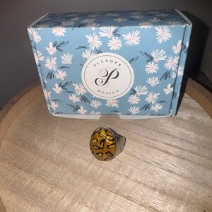 Plunder Design Silver and Yellow Ring